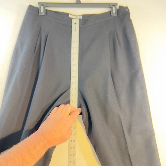 Focus 2000 by Charles Glueck Wool Pant Woman's 16W Black Lined Side Zip & Button - Picture 9 of 14